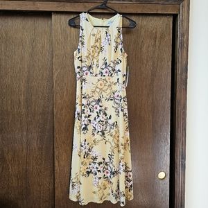 Women's yellow floral dress